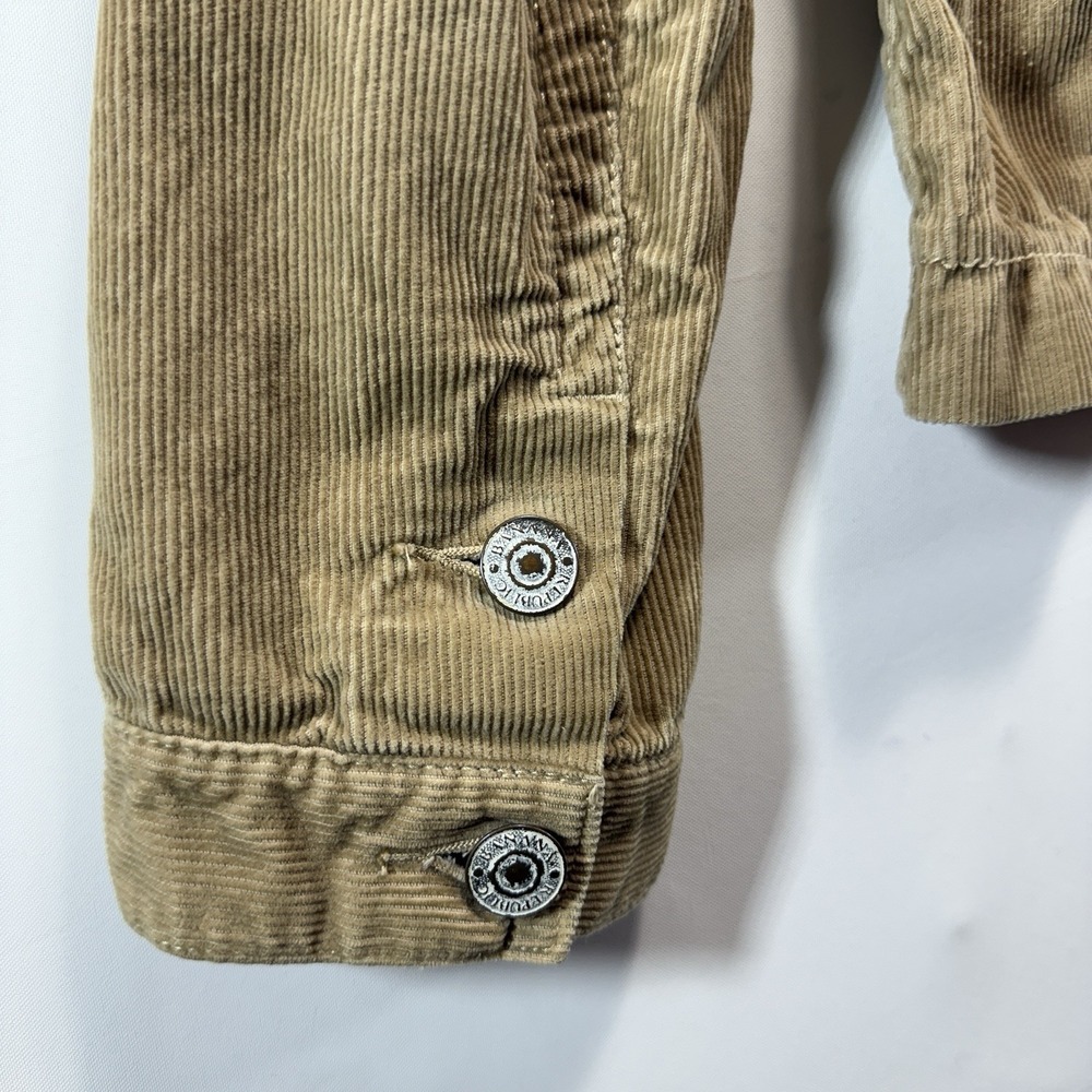 Corduroy Jacket Banana Republic Women's 8 Khaki Brown Cowboy - Picture 10 of 13
